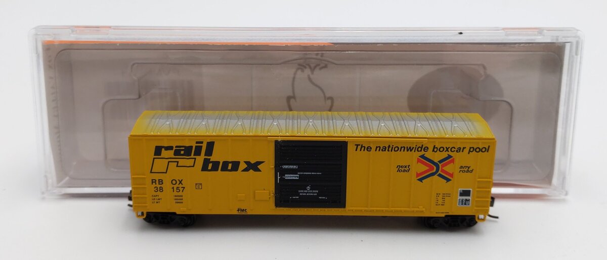Fox Valley Models 8011-3 N Scale FMC SD Railbox Boxcar #38157 LN/Box