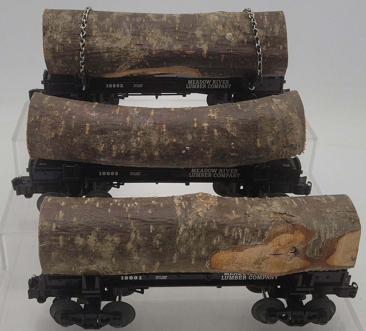Lionel 6-29424 O Gauge Meadow River Lumber Log 3-Car Set LN/Box