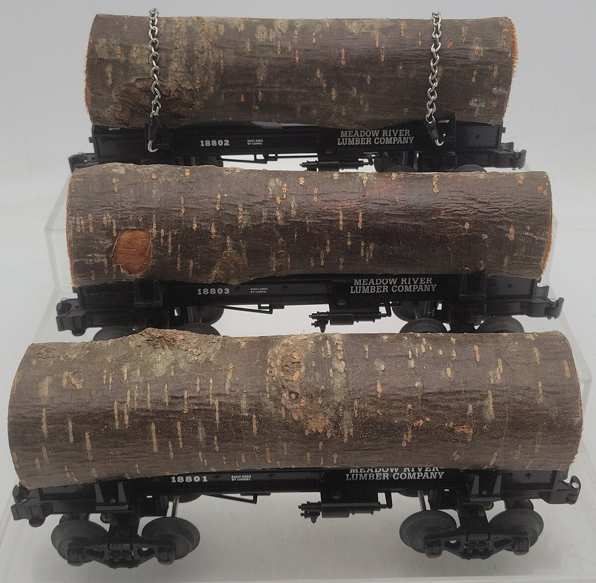 Lionel 6-29424 O Gauge Meadow River Lumber Log 3-Car Set LN/Box
