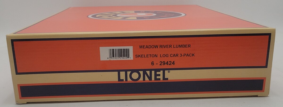Lionel 6-29424 O Gauge Meadow River Lumber Log 3-Car Set LN/Box