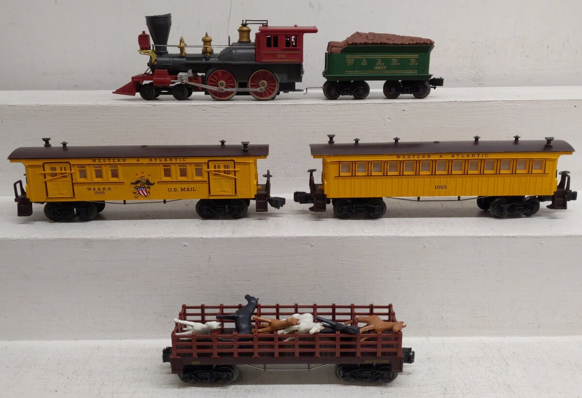 Lionel 1862S O General Vintage Steam Loco & Tender Set #1865, 1866, 1877 VG