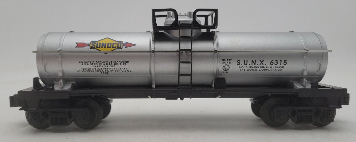 Lionel 6-19607 O Sunoco Single Dome Tank Car #6315 LN/Box