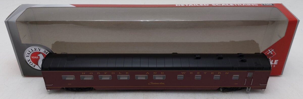 Fox Valley Models SXT38855 HO Scale Norfolk & Western Dining Passenger Car #491 EX/Box