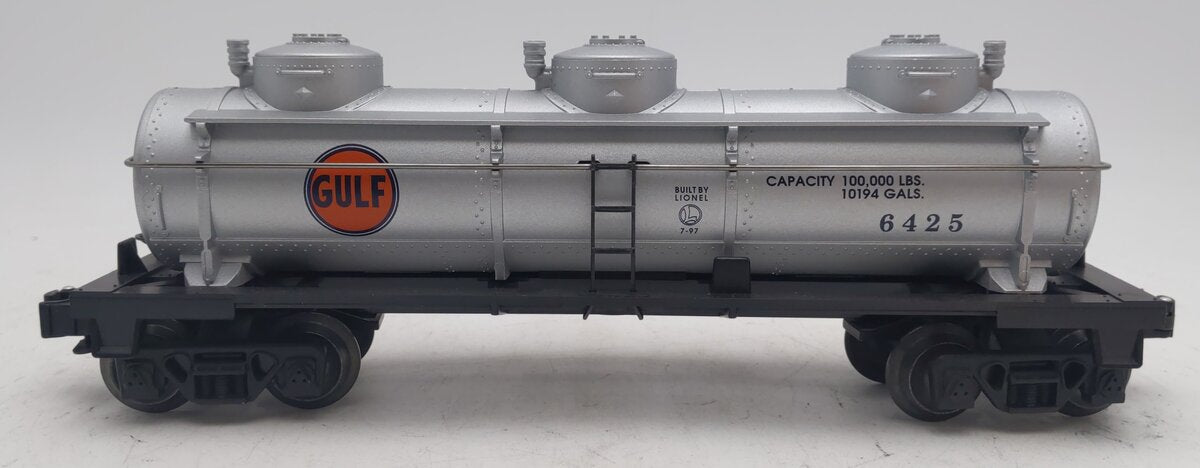 Lionel 6-19612 O Gauge Gulf Triple Dome Tank Car #6425 EX/Box