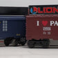 Lionel O Gauge Box & Tool Car: I love PA#6-19906,1989 Railroad Club#6-16802 [2] LN/Box