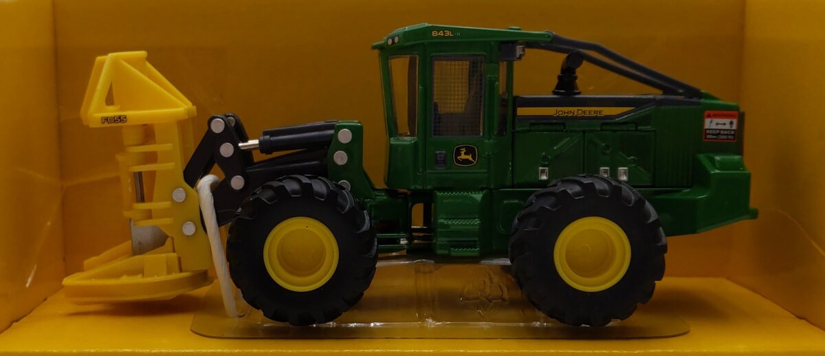 Ertl 45678 1:50 Scale Diecast John Deere 843L-II Wheeled Feller Buncher LP69917 LN/Box