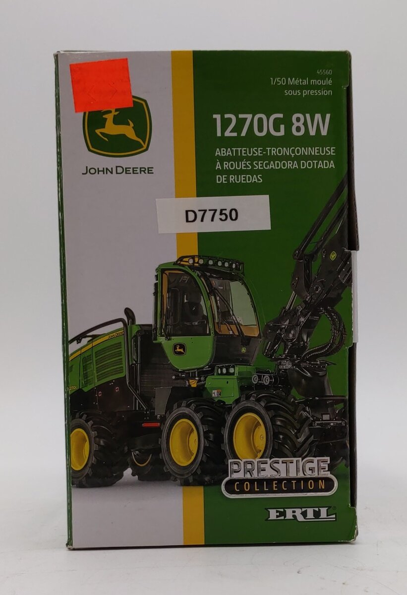 Ertl 45560 1:50 Scale Diecast John Deere 1270G 8W Wheeled Harvester LN/Box