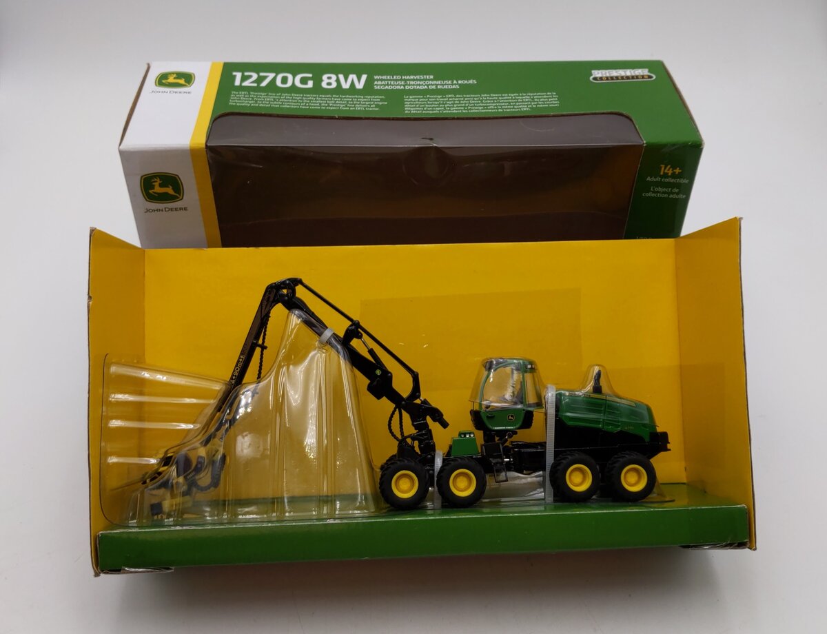 Ertl 45560 1:50 Scale Diecast John Deere 1270G 8W Wheeled Harvester LN/Box