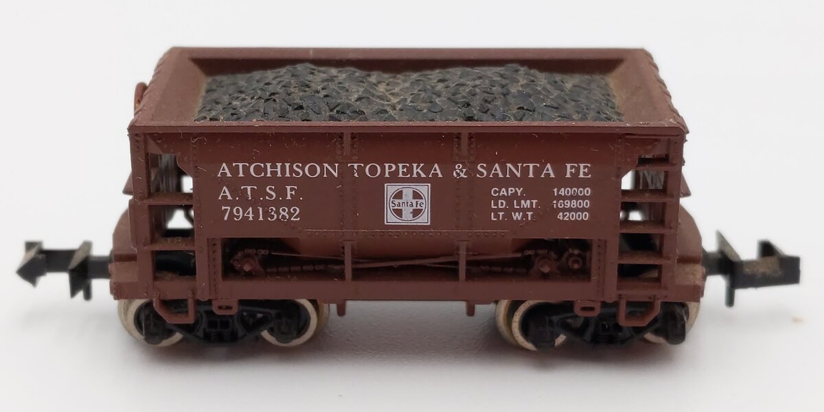 Atlas 3220 N Scale Atchison Topeka Santa Fe 70 Ton Ore Car #7941382 EX/Box