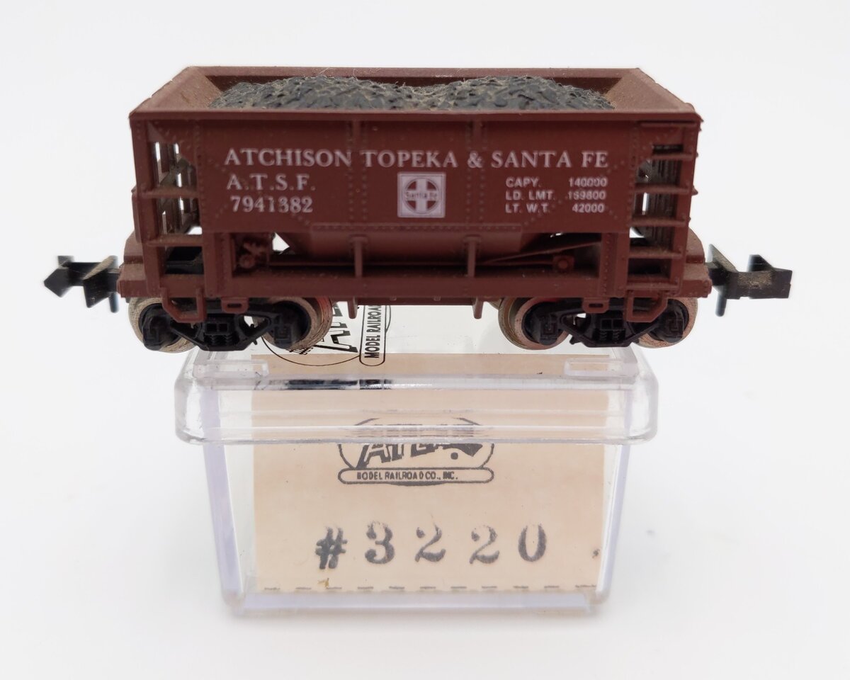 Atlas 3220 N Scale Atchison Topeka Santa Fe 70 Ton Ore Car #7941382 EX/Box