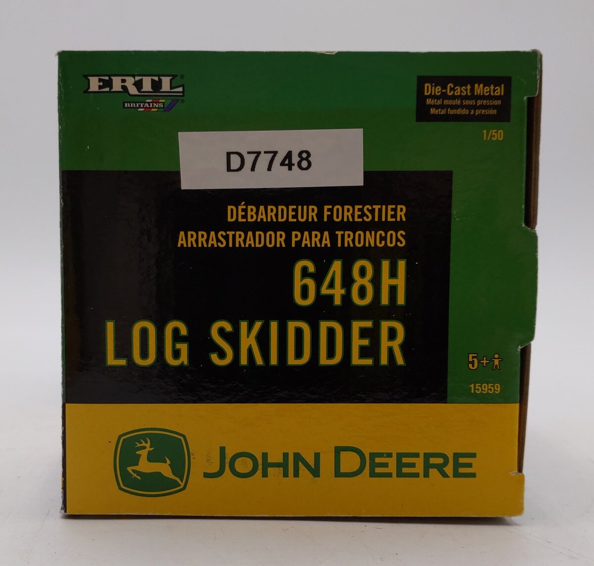 Ertl 15959 1:50  Scale Diecast John Deere 648H Log Skidder LN/Box