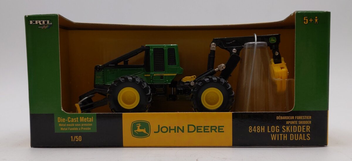 Ertl 1:50 Scale Diecast John Deere 848H Log Skidder With Duals Model #15888 LN/Box