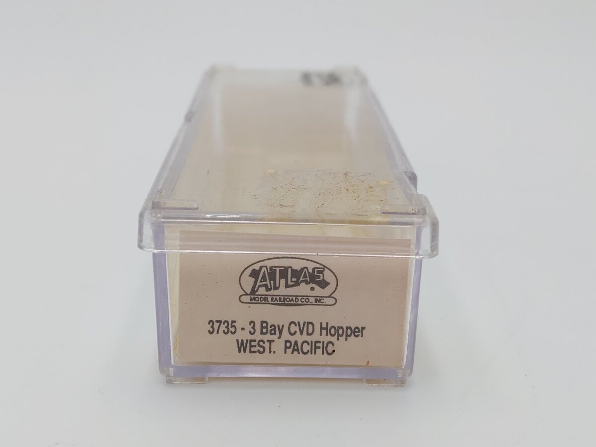 Atlas 3735 N Scale Western Pacific 3 Bay Covered Hopper #11504 LN/Box