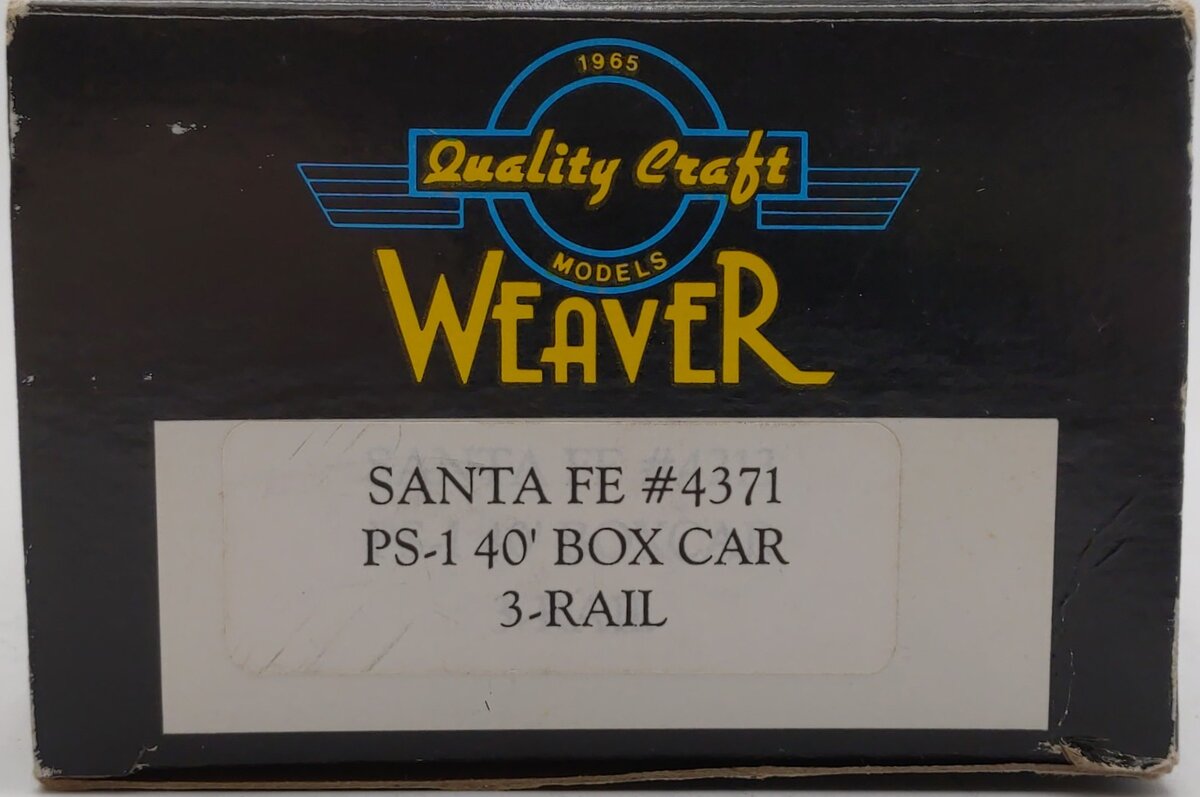 Weaver 4371 O Gauge SF PS-1 40‘ Boxcar - 3 Rail VG/Box