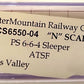 Centralia Car Shops CCS6550-04 N ATSF Taos Valley PS 6-6-4 Sleeper EX/Box