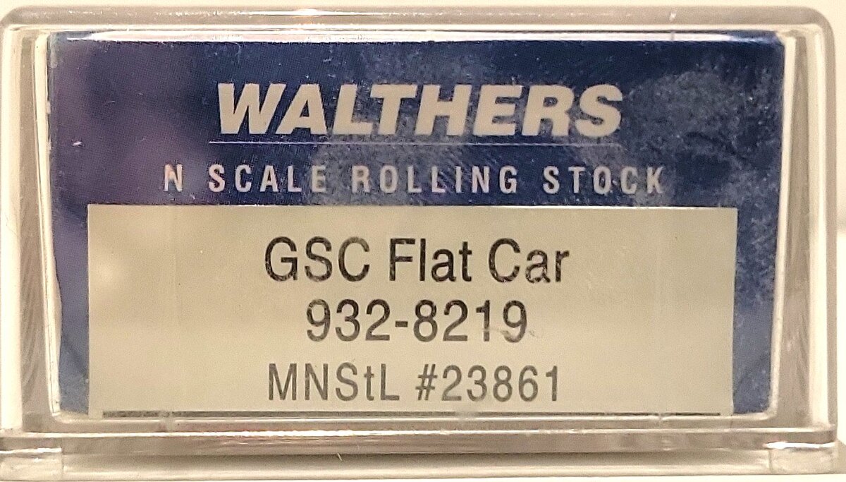 Walther N Scale K-Line 40' Hi-Cube Container & MSTL Flat Car #23861 LN/Box
