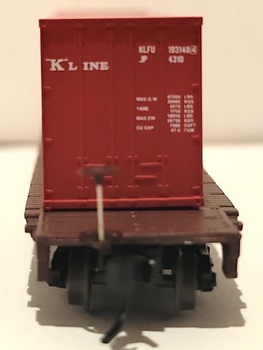 Walther N Scale K-Line 40' Hi-Cube Container & MSTL Flat Car #23861 LN/Box