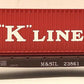 Walther N Scale K-Line 40' Hi-Cube Container & MSTL Flat Car #23861 LN/Box