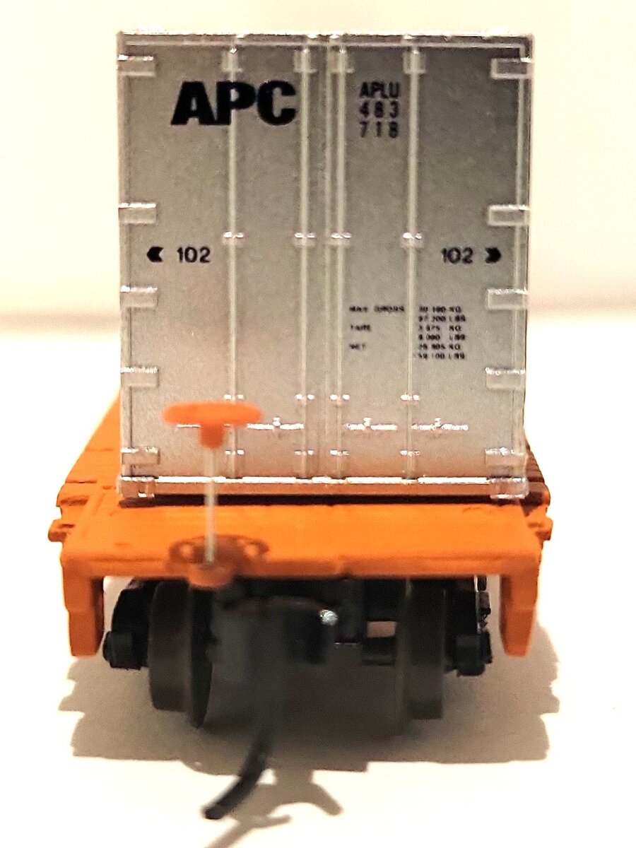 Walthers 933-3456 & 932-8221 N APC 48' Ribbed Container & ICG Flat Car #906024 LN/Box