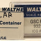 Walthers 933-3456 & 932-8221 N APC 48' Ribbed Container & ICG Flat Car #906024 LN/Box