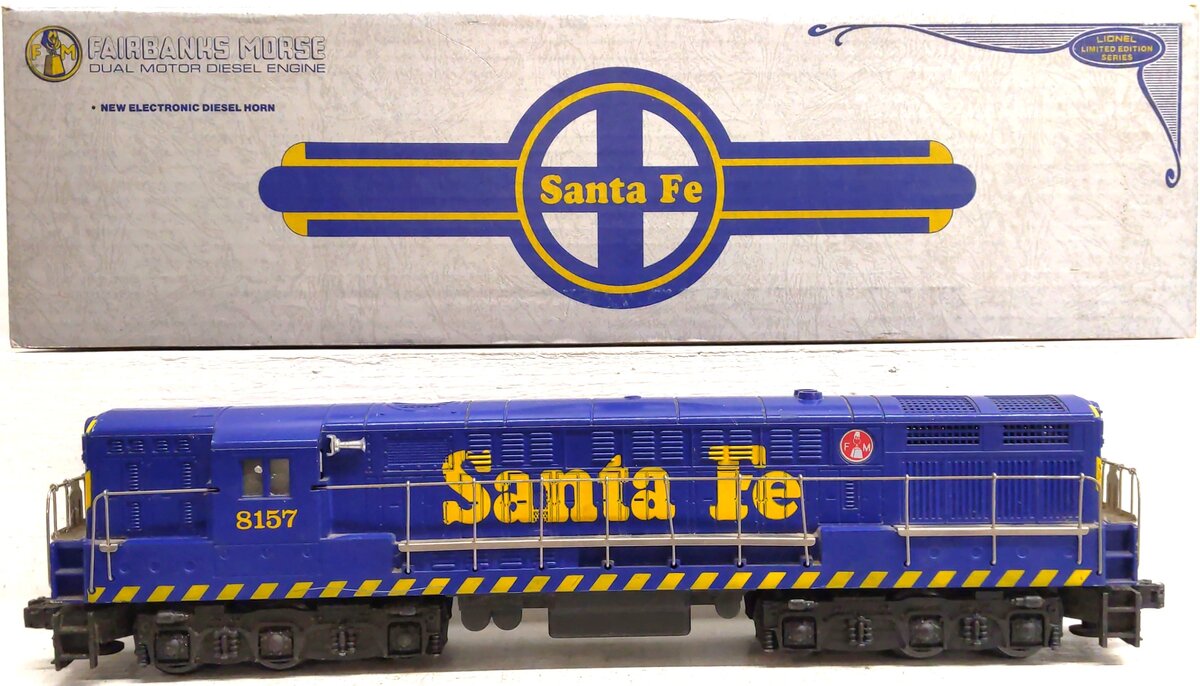 Lionel 6-8157 O Gauge Santa Fe FM Trainmaster Diesel Locomotive w/Horn #8157 EX/Box