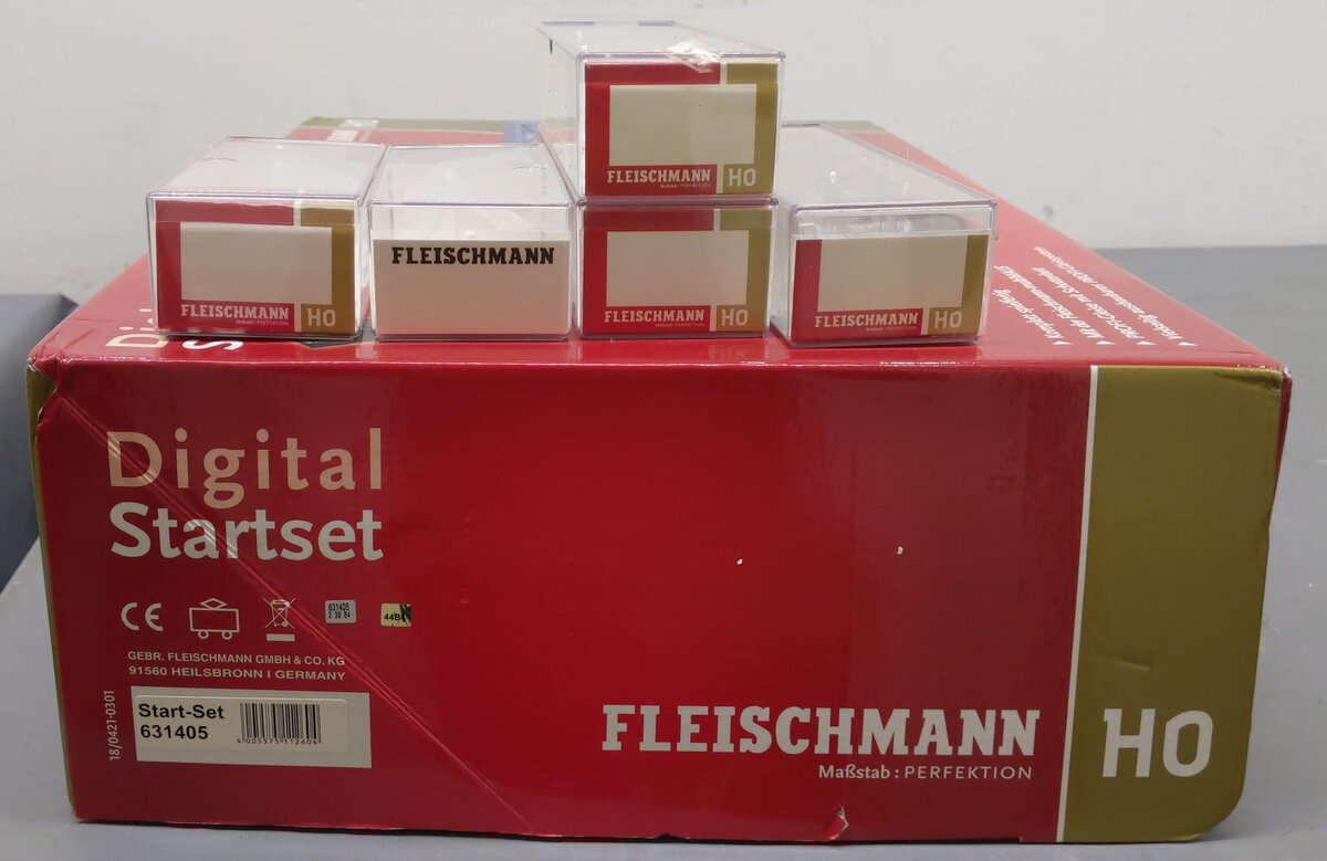 Fleischmann 631405 HO Scale DB Digital Steam Locomotive Freight Starter Set EX/Box