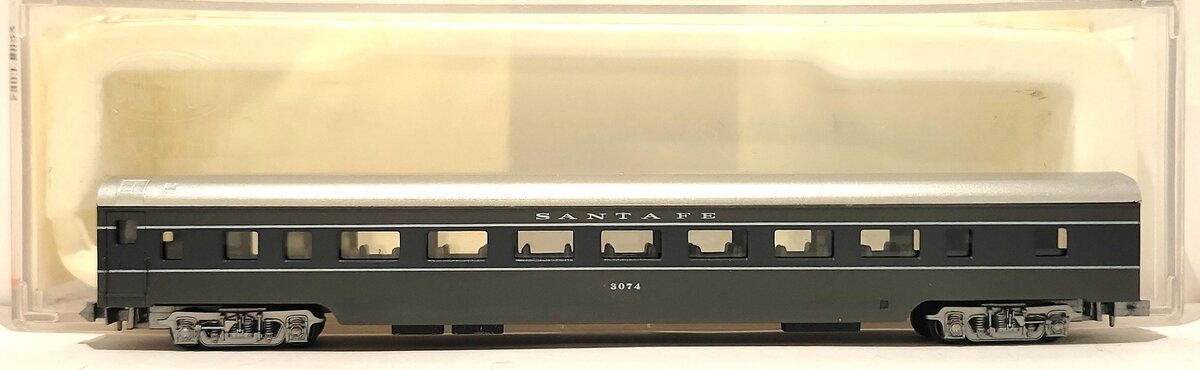 Con-Cor 0001-04002C N 85' Santa Fe Scout Coach Car #3074 LN/Box