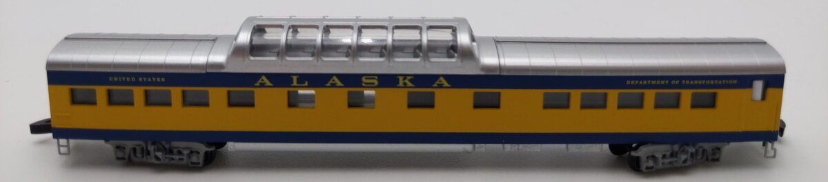 Micro-Trains 55100040 Z Alaska Railroad 83' Lightweight Smoothside Dome Car LN