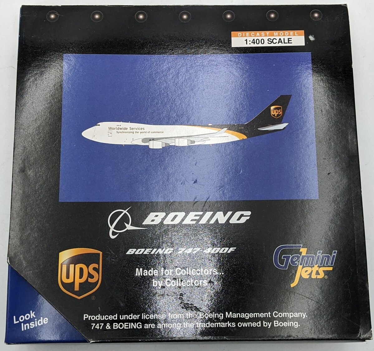 Gemini Jets GJUPS861 1:400 Diecast Boeing 747-400F UPS Plane NIB