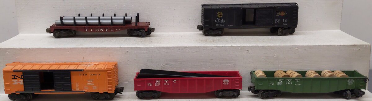 Lionel Vintage O Gauge Freight Cars #6311,6464225,6462,6342,646825 [5] VG