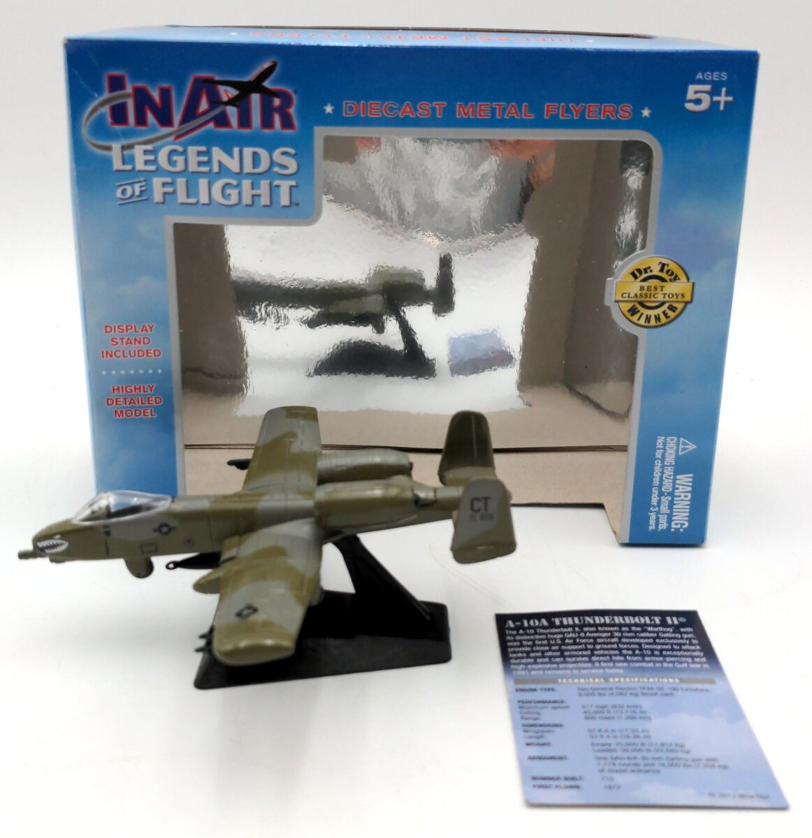 Wow Toyz INLB10 Diecast In Air Legends of Flights A10-A Thunderbolt II NIB