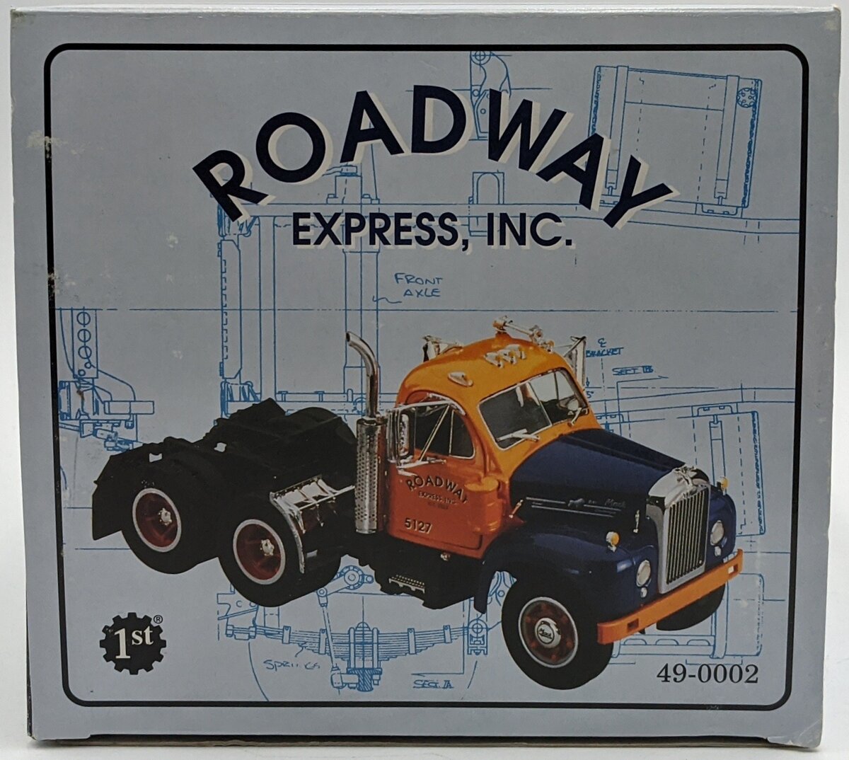 First Gear 49-0002 1:25 Diecast Roadway Express 1960 Model B-61ST Mack Tractor NIB