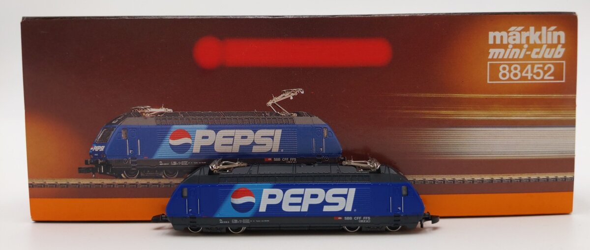 Marklin 88452 Z Scale Pepsi SBB Serie 460 Electric Locomotive w/DCC LN/Box