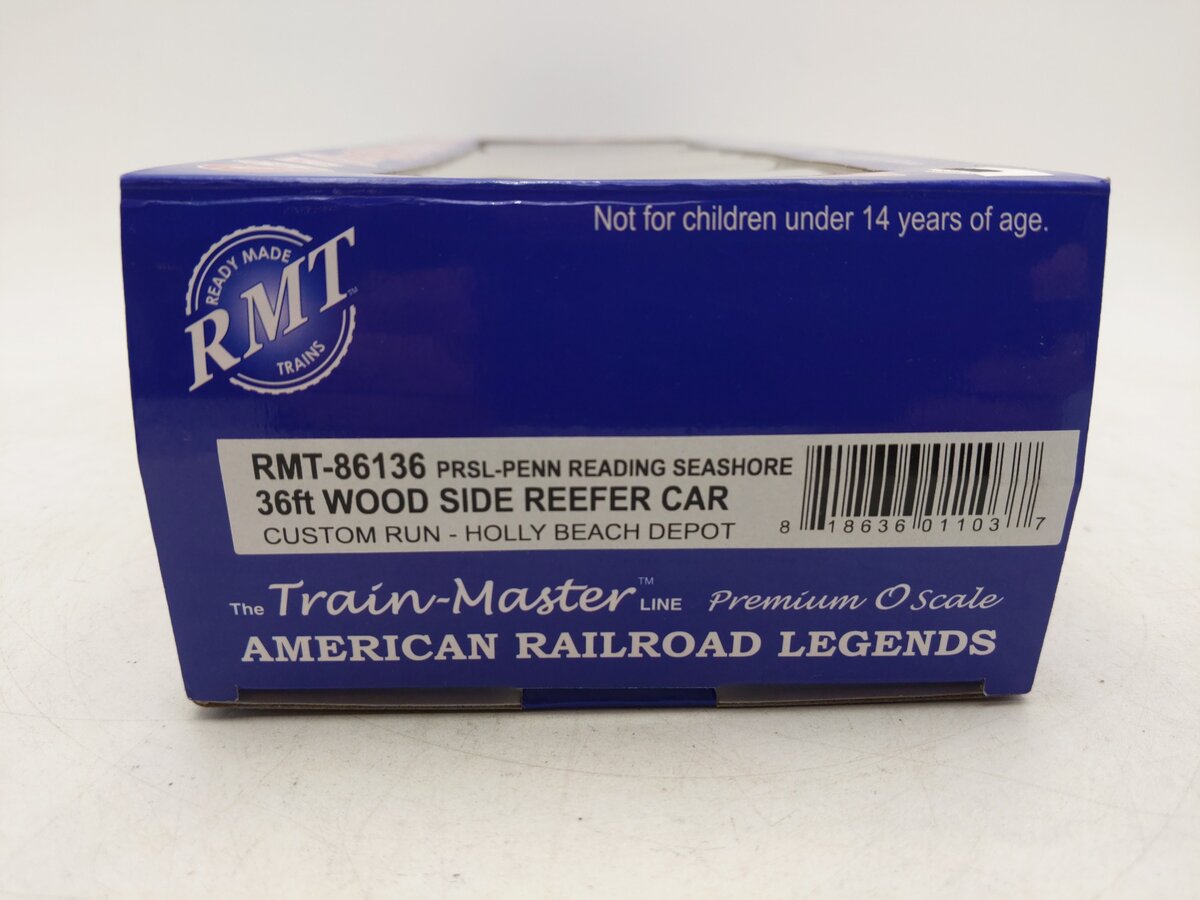 RMT 86136 O Gauge Pennsylvania-Reading Seashore Lines 36ft Reefer Car NIB
