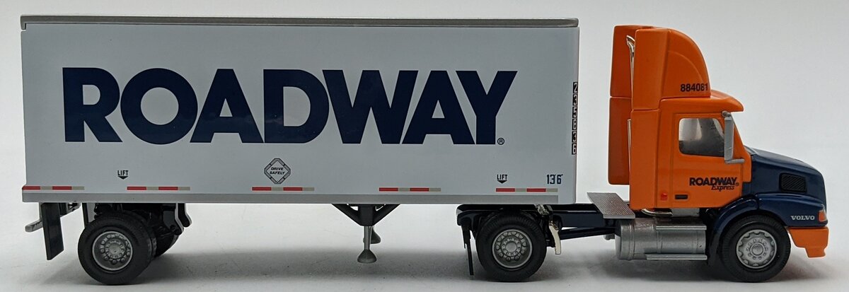 PEM M77111 1:64 Diecast Volvo 610 Semi Tractor W/Roadway Trailer NIB