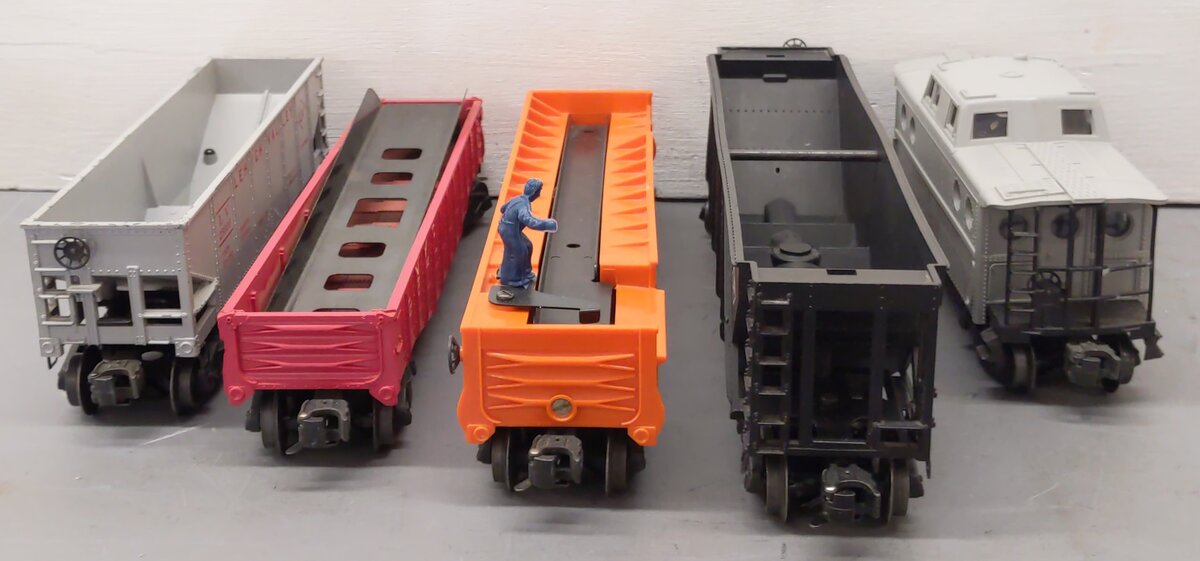Lionel Vintage O Gauge Freight Cars #641751,6342,64361,356275,25000 [5] VG