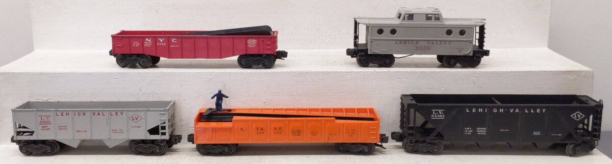 Lionel Vintage O Gauge Freight Cars #641751,6342,64361,356275,25000 [5] VG