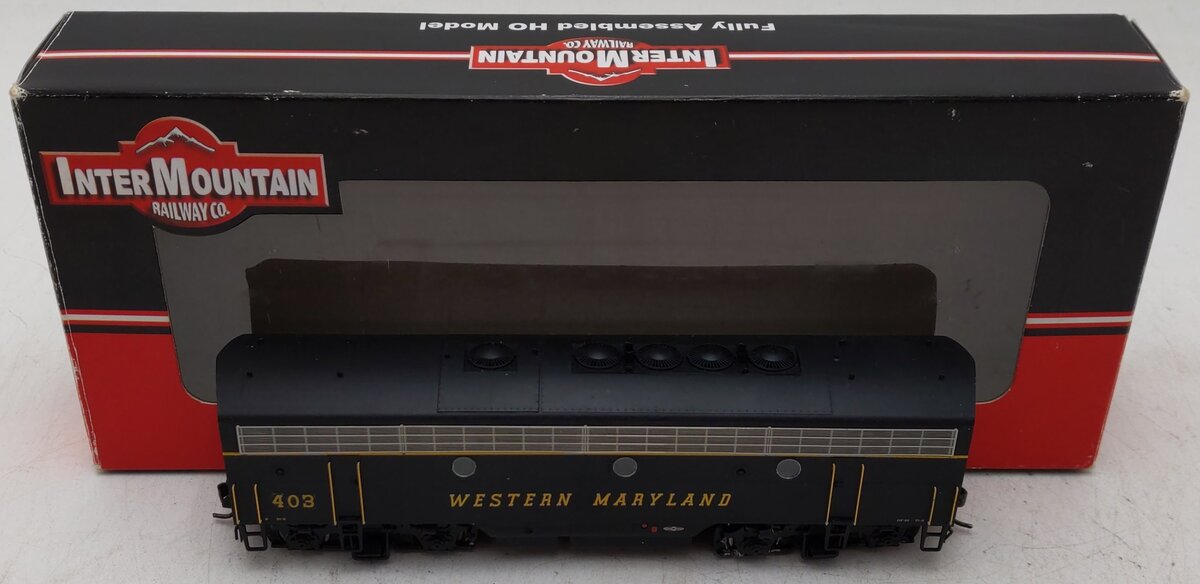 InterMountain HO Scale Western Maryland Powered B-Unit Diesel Locomotive #403 EX/Box