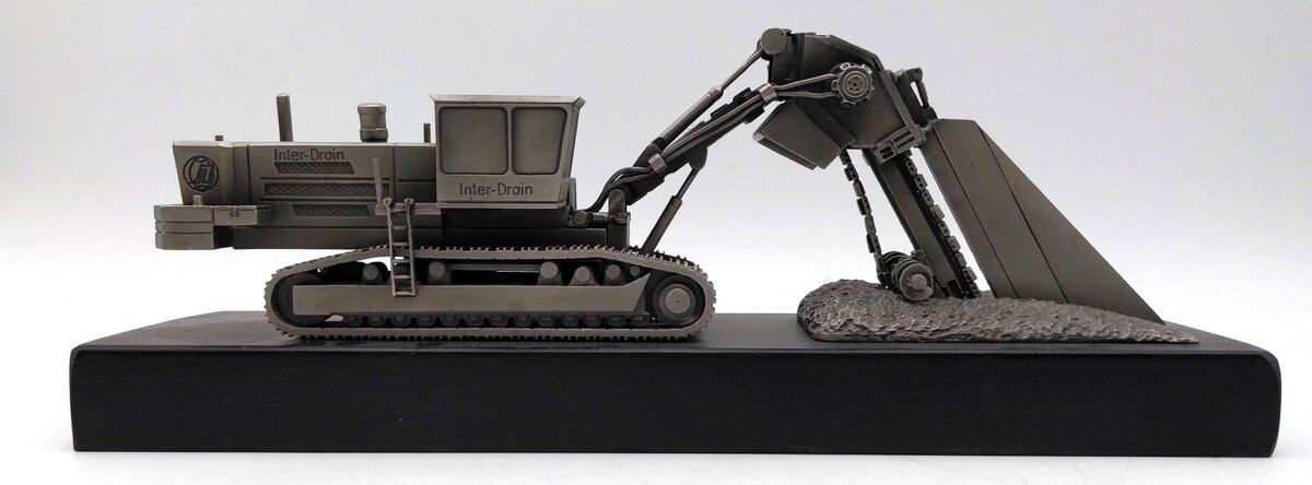 Precision Pewter-Craft 1:50 Scale Diecast Pewter Inter-Drain HT Trencher LN