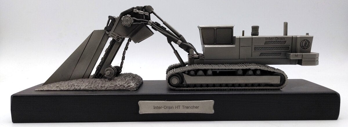 Precision Pewter-Craft 1:50 Scale Diecast Pewter Inter-Drain HT Trencher LN