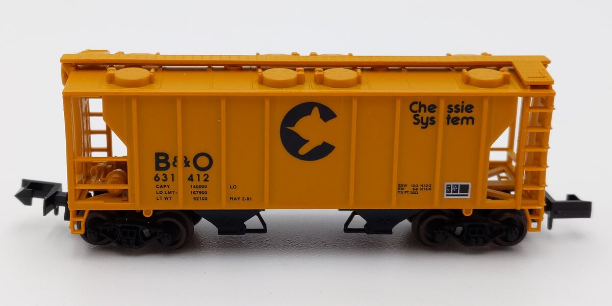 Atlas 3153 N Scale B&O Chessie System 2 Bay PS-2 Hopper #631412 LN/Box