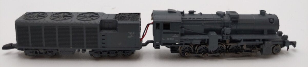 Marklin 88836 Z Scale German State RR Class 52 Steam Freight Locomotive & Tender EX/Box