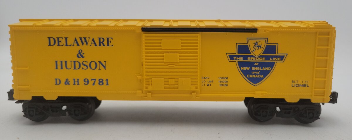 Lionel 6-9781 O Gauge Delaware & Hudson Boxcar EX