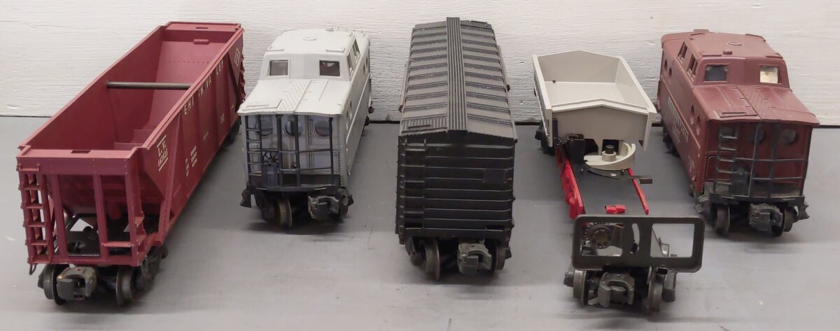 Lionel Vintage O Gauge Freight Cars: 335955, 643625, 641751, 6417, 6464225 [5] VG