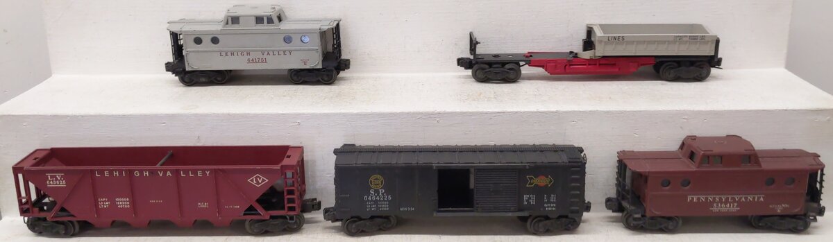 Lionel Vintage O Gauge Freight Cars: 335955, 643625, 641751, 6417, 6464225 [5] VG