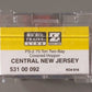Micro-Trains 53100092 Z Central of New Jersey 70 Ton Two-Bay Covered Hopper #817 LN/Box
