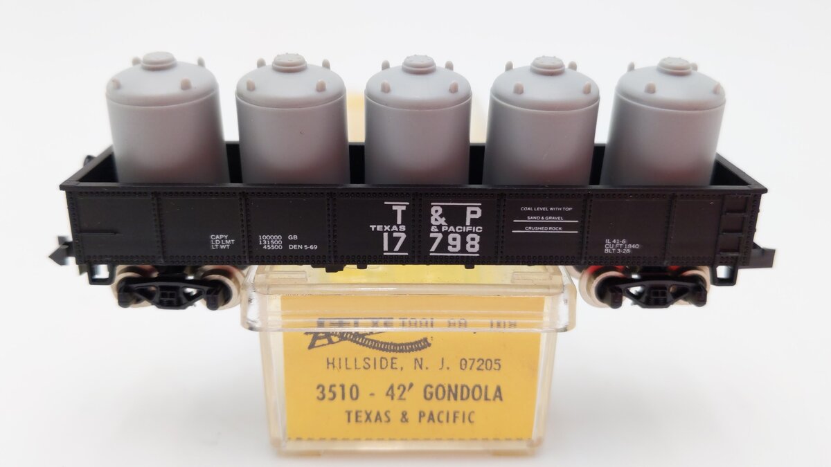 Atlas 3510 N Scale Texas and Pacific 40' Steel Gondola #17998 EX/Box