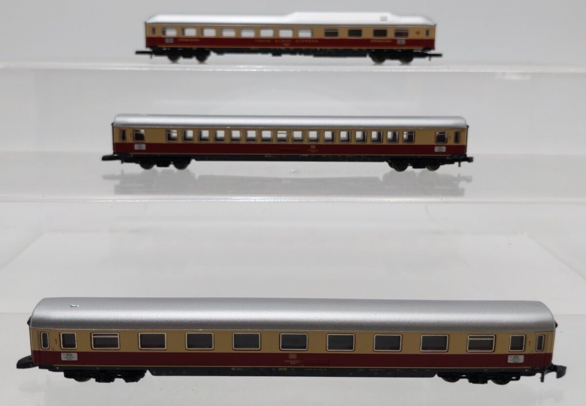 Marklin 87265 Z Scale Trans Euro Express 3-Car Passenger Set EX/Box