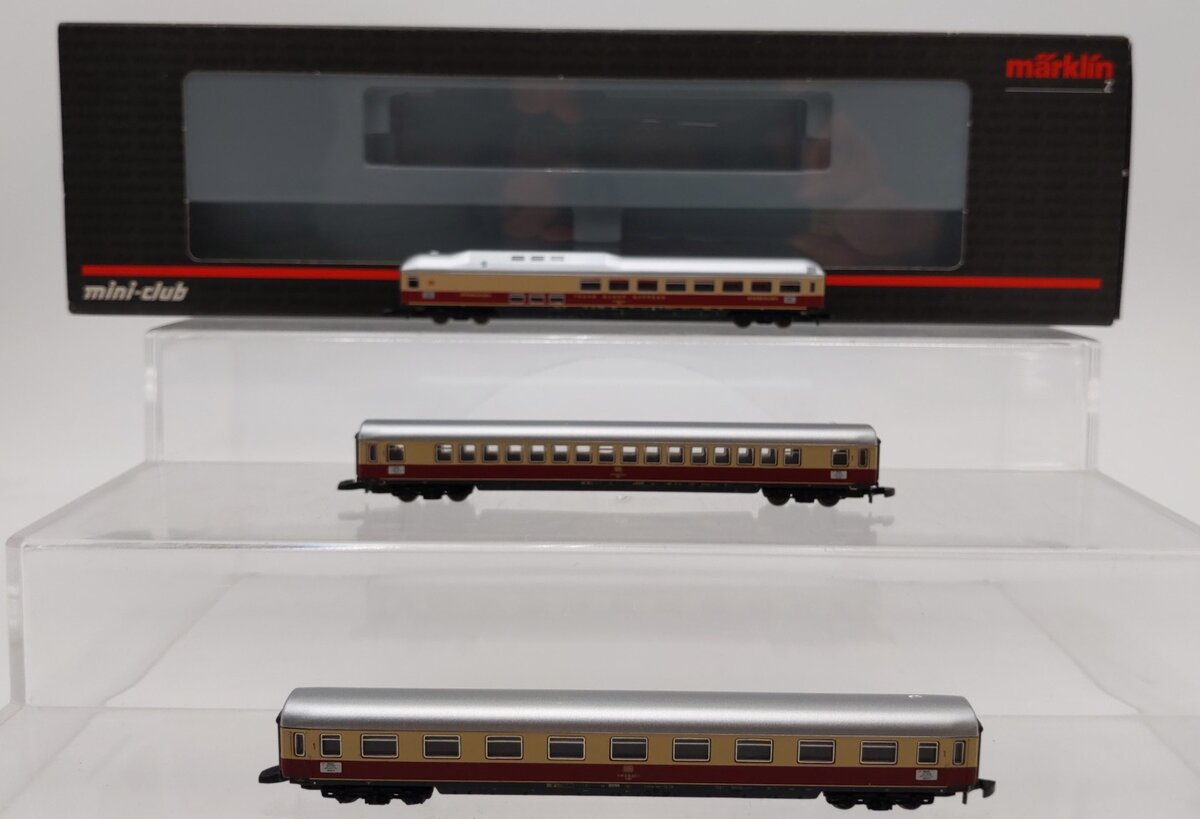 Marklin 87265 Z Scale Trans Euro Express 3-Car Passenger Set EX/Box