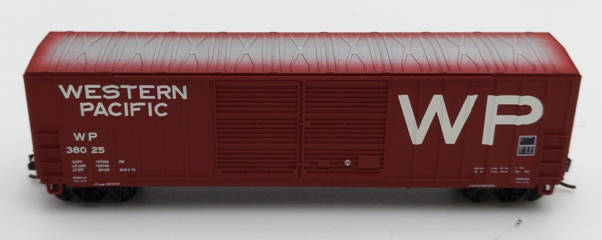 Fox Valley Models 80971 N Scale WP FMC 5283 Double Door Boxcar #38025 LN/Box